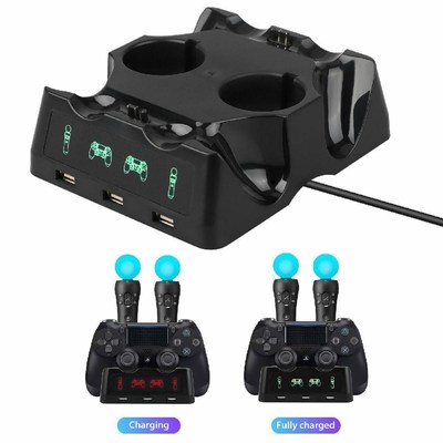 PS4 PS Move VR PSVR Joystick pads 4 in 1 Controller Charging