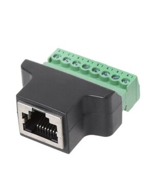1 Pc RJ45 Female To Screw Terminal 8 Pin Connector Ethernet