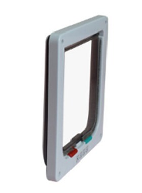 4 Ways Lockable Dog Cat Door Security Flap Gate Pet Supplies