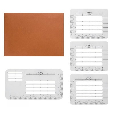 4pcs Envelop Addressing Guide Stencils Lettering Straight Wr