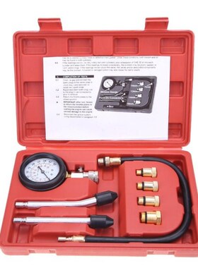 Compression Tester Pressure Gauge Tester Kit Motor Auto Petr