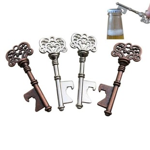 New 1PC Retro Metal Portable Key Beer Bottle Opener Ring Bar