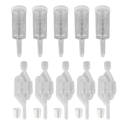 15PCS  Plastic Airlock for Preserving, Brewing, Making Wine,