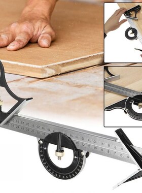 3 In 1 Square Angle Ruler Set Adjustable Engineers Multi Com