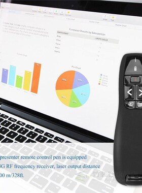RF 2.4Ghz USB Wireless Presenter Red Laser Pointer PPT Remot