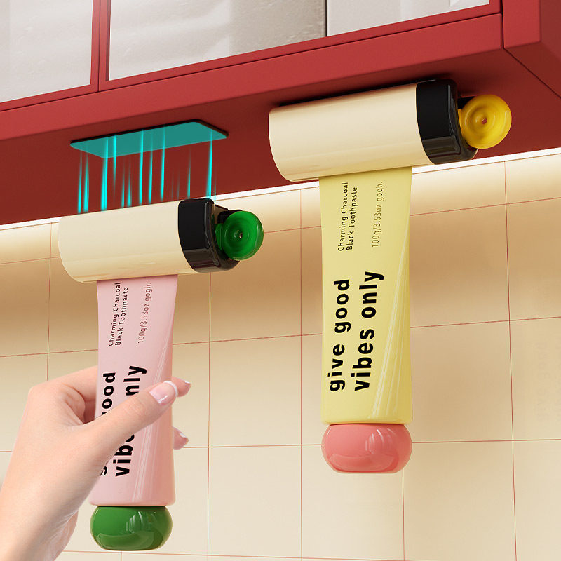 镜柜底磁吸挤牙膏神器壁挂式儿童小样洗面奶挤压器卫生间懒人夹子,家庭/个人清洁工具,挤牙膏器,淘宝优惠券,粉丝福利购,淘宝优惠卷