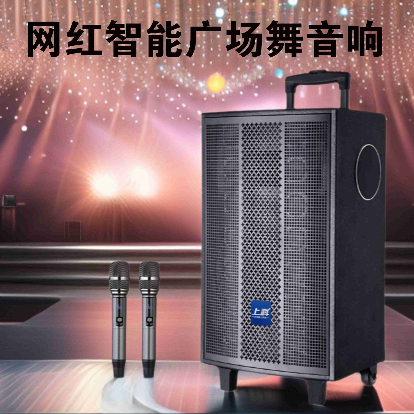 广场舞音响功放一体机户外演出直播K歌跳舞唱歌大音量蓝牙音箱