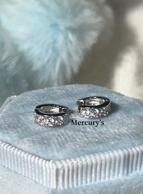Mercurys很buling的小耳扣直针纯银养耳洗澡睡觉免摘叠戴简约百搭