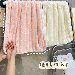 珊瑚绒毛巾女生洗脸帕洗澡用加厚擦头发吸水不掉毛家用非纯棉面巾