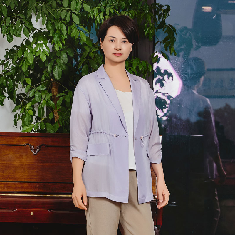 100%桑蚕丝便携时尚外套