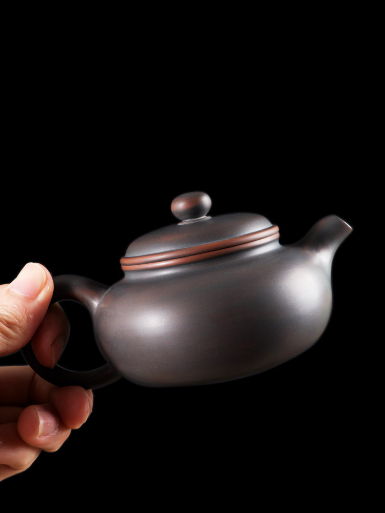 钦州坭兴陶纯手工茶具仿古茶壶非紫砂壶建水紫陶泡茶