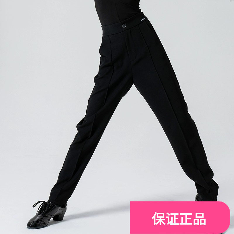 歌瑞亚男童拉丁舞服新款少儿恰恰V领长袖上衣男孩演出服练功服