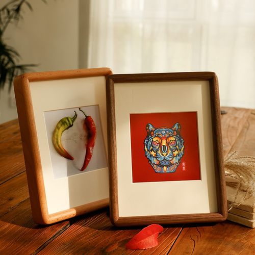 艺回忆实木相框摆台免费冲印照片