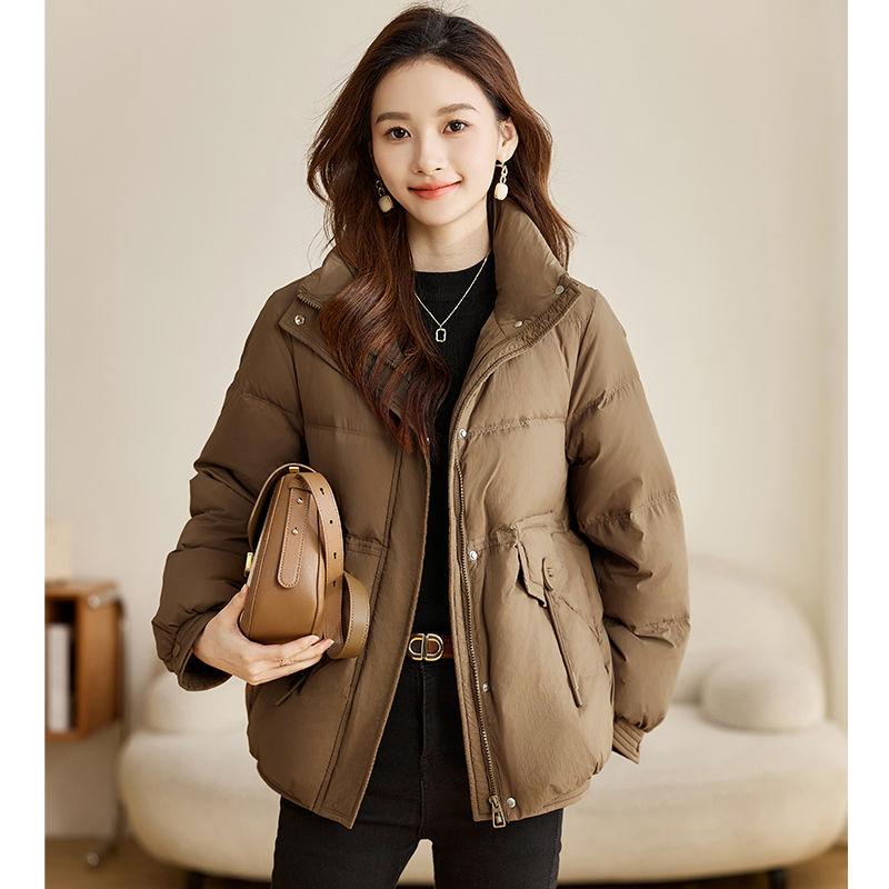 棉服女2025冬季新款立领洋气韩版加厚棉袄女款小个子短款棉衣外套