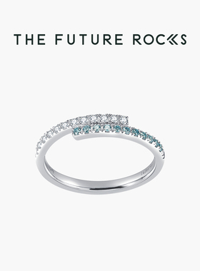 【定制】TFR 冰上芭蕾系列 冰川蓝培育钻石戒指 18K金