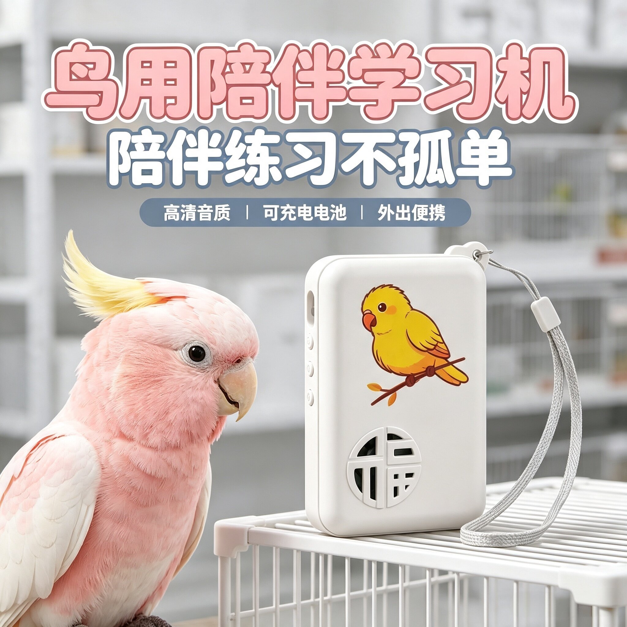鹦鹉学说话复读机可充电
