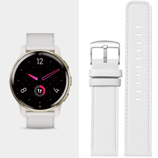265M时尚 运动245M Vivoactive3 适用Garmin佳明venu2 2Plus真皮手表带女款 vivomove music替换表带腕带