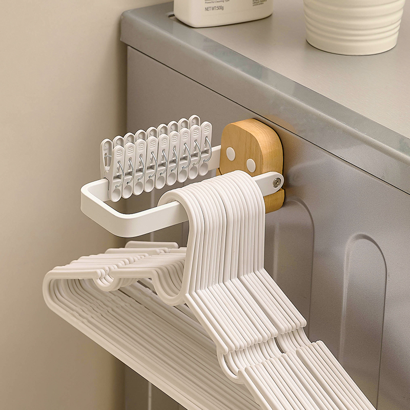 岸卫衣架收纳架免打孔可90度折叠