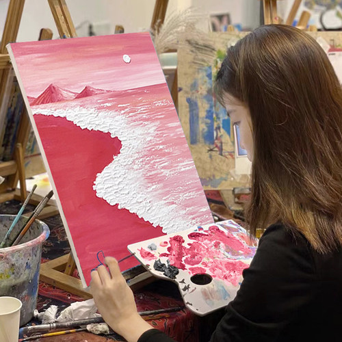 肌理画diy全套材料包沙滩海浪