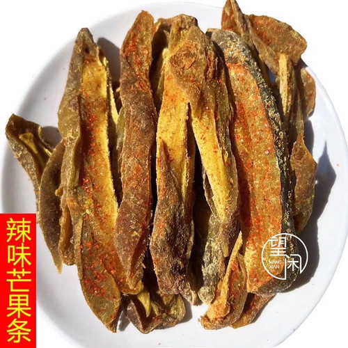 芒果条零食芒果干辣味甘草味甜咸小吃新兴凉果特产