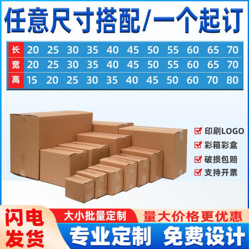 小批量印刷纸箱定制批发