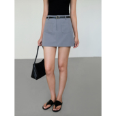 ousph 高腰防走光气质包臀裙 半身裙女韩版 现货7折 A字收腰西装