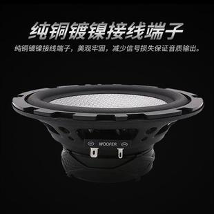 前门中高低音重低音全频喇叭带分频器 6.5汽车音响喇叭寸套装 改装