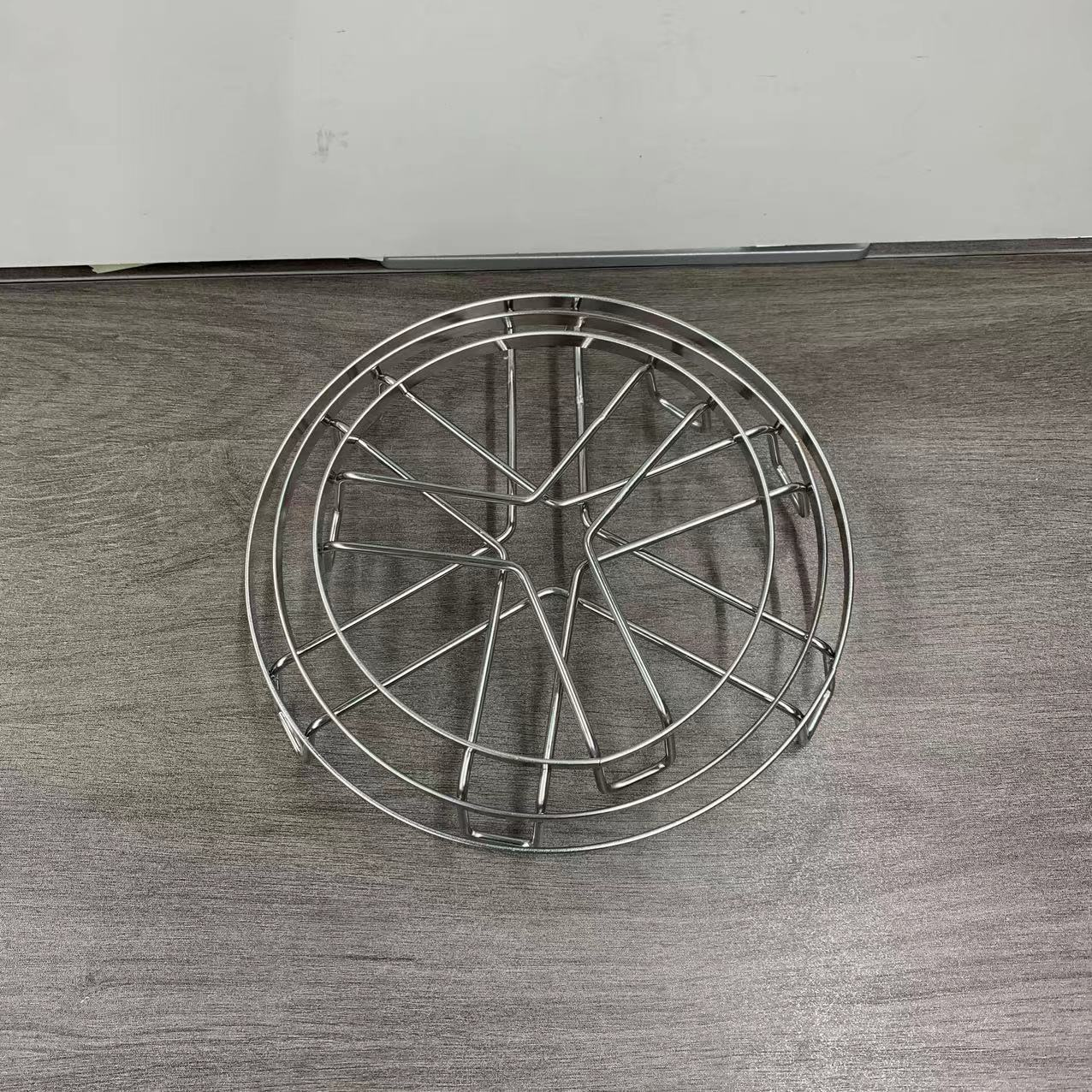 不锈钢蒸架锅架厨房隔热垫食品级加厚多功能收纳置物架实用设计