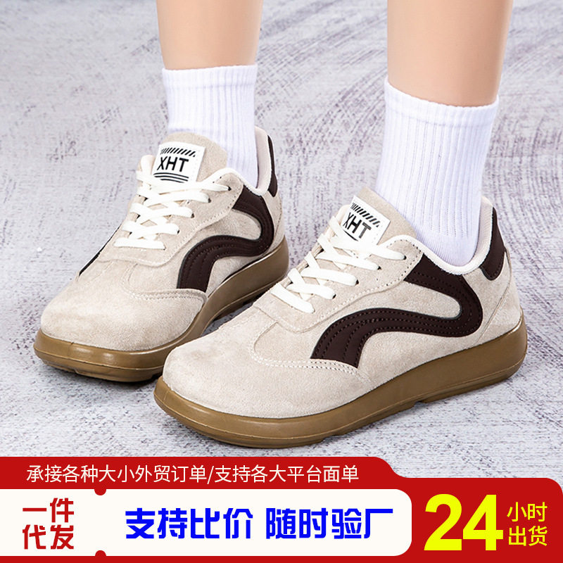 跨境新款女单鞋运动板鞋ins风格校园休闲潮搭德训鞋开学女鞋