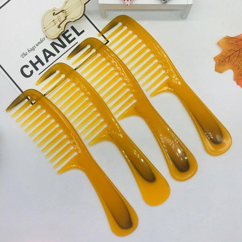 折不断卷发牛筋熟料宽齿梳子防静电家用顺发不易断不打结成人梳子