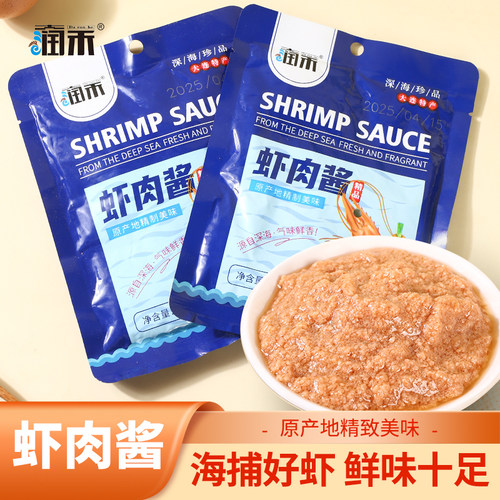 大润禾虾肉酱虾怪酱开袋即食