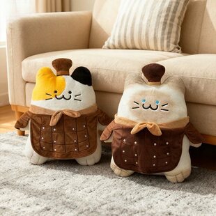 西安文创兵马俑博物馆正品兵猫俑陪睡可爱大抱枕朕的毛绒西安礼物