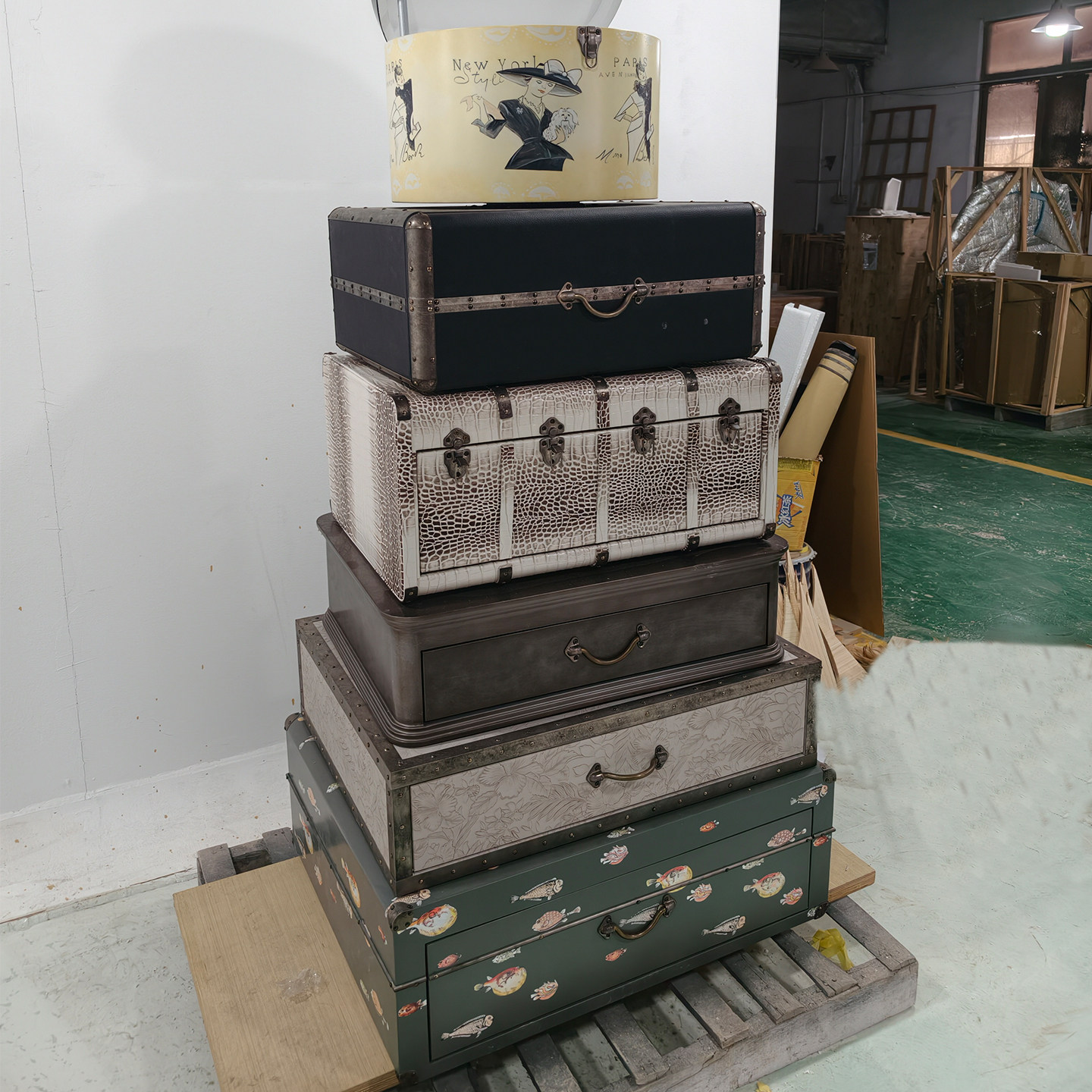 意式轻奢复古实木多层板斗柜卧室储物柜设计师款抽屉豪华床头柜,住宅家具,斗柜,淘宝优惠券,粉丝福利购,淘宝优惠卷