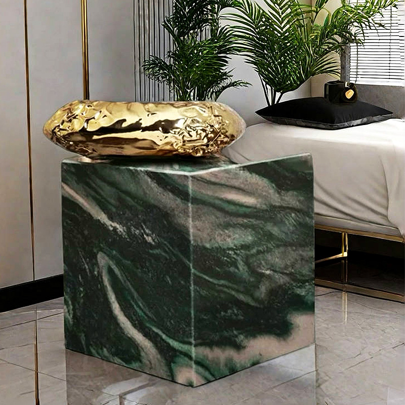 滑哈哈轻奢大理石设计师款边几