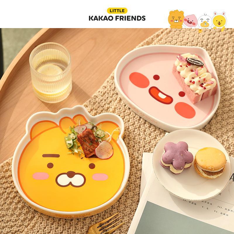 KAKAO FRIENDS陶瓷餐盘家用儿童菜盘卡通西餐深盘创意盘宝宝碟子