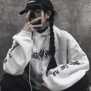 women long sweatshirt hip aesthetic oversized gothic hoodie