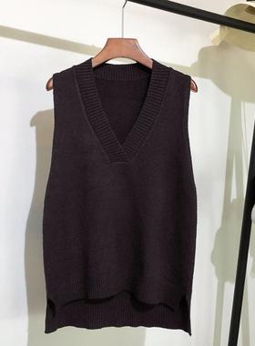 rimocy autumn winter sweater women all match pullover vest