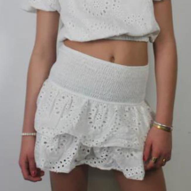 womens summer mini skirt high waist layered ruffle -line