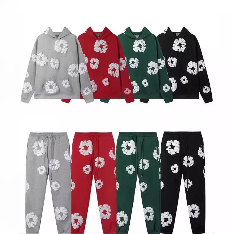 Trendy Set Sweatpants Casual Sweatshirt Hooded Loose Street