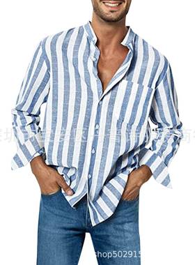 top shirt thin fitted youth fashionable and versatile men