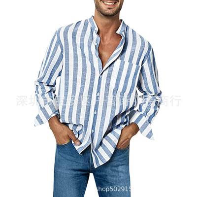 top shirt thin fitted youth fashionable and versatile men