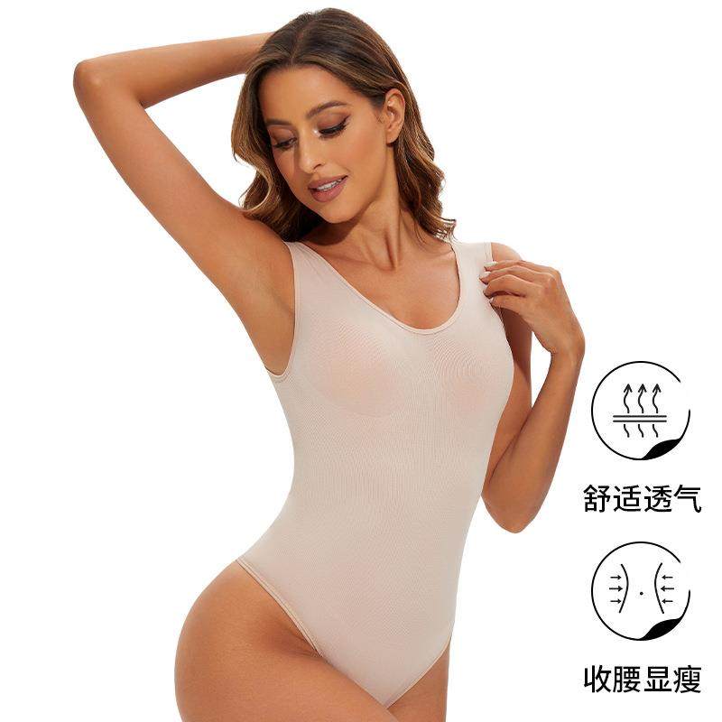 Large size seamless one-piece body shaper for women T-back