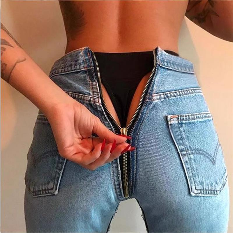 outdoor sex boyfriend blue jeans inserted open crotch