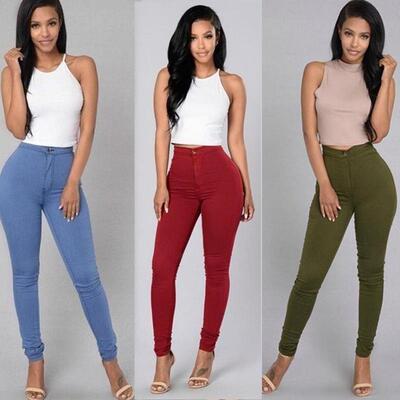 pants pencil female formal size plus waist high pants black