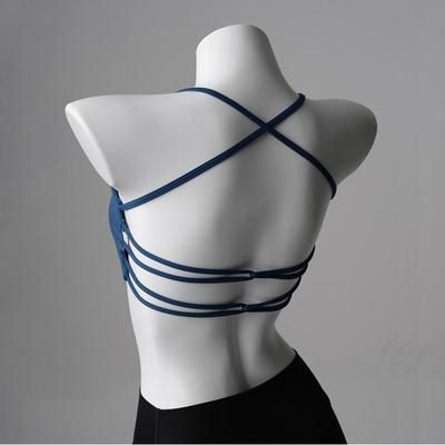 cloud rise open back sports bra wireless crop fitness