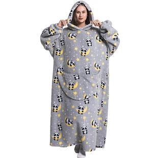 Sweater Hoodie Pullover Oversized Lazy Wearable Sweatshirt