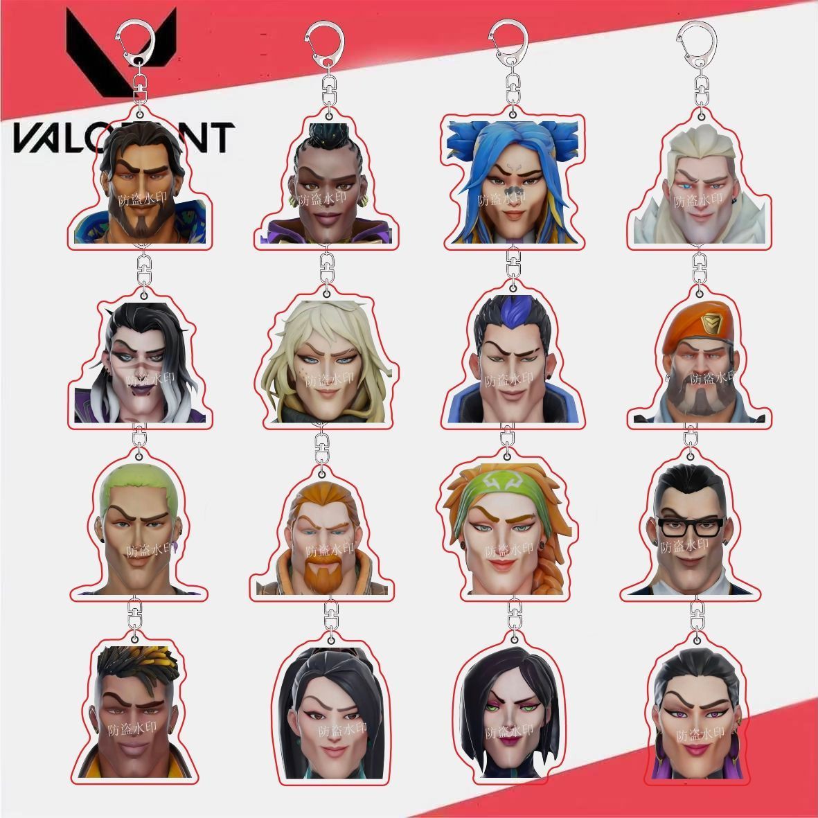 无畏契约搞怪不死鸟周边双面亚克力钥匙扣装饰学生书包挂件创意礼