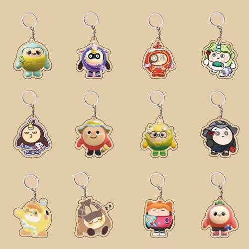 蛋仔派对低频星不晓紫皮排球小黑粉孟子理想钥匙扣挂件送闺蜜礼物