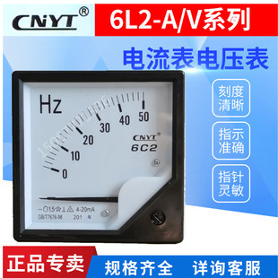 直流表50HZ频率电压表电流表6L2 20MA 6C2 10V 50HZ 指针式