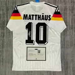 1990 Germany Home Number 10 Matthäus Signed Jersey Fan Version Retro Autographed Collectible Football Shirt Men